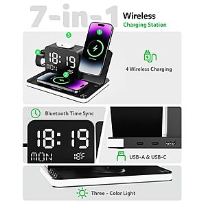 Acer Gadget 7-in-1 Wireless Charging Station Charger Stand for Multiple Devices