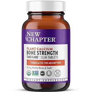 New Chapter Bone Strength Take Care - Bone & Heart Health Supplement - 120 Slim Tablets