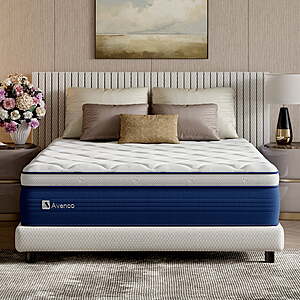 Avenco Airsea 12" King Size Medium Firm Support Hybrid Mattress $228 + Free S&H