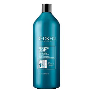 Redken Extreme Length Shampoo For Damaged Hair - Prevents Breakage and Strengthens Hair, Infused With Biotin For Hair Growth, 33.8 Fl Oz $36.09