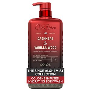 [S&S] Old Spice Body Wash for Men, The Spice Alchemist Collection Cashmere + Vanilla Wood Scent, 20 oz $8.11