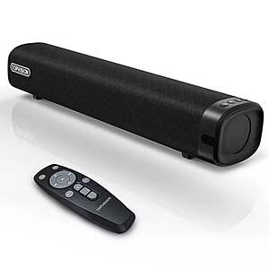 TOPVISION Sound Bar for TV, 50W Bluetooth 5.4 Soundbar with Subwoofer, 3D Surround Sound System $25.87