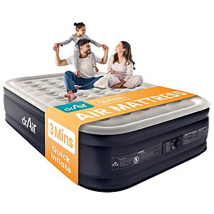 Dr. air Queen Air Mattress with Built-in Pump, 18" Raised Blow Up Mattress, 800 lbs Max Honeycomb Air Bed $69.98