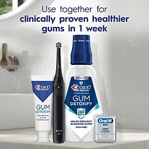 [S&S] Crest Pro-Health Gum Detoxify Deep Clean Toothpaste 4.8 oz - Anticavity, Antibacterial Flouride Toothpaste, Clinically Proven, Gum and Enamel Protection, Plaque Control $3.59
