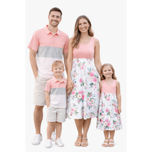 PatPat Women Dresses Sleeveless Floral Sundress Family Matching Outfits Casual Pink Tank Dress Mommy & Me Summer Vacation Party Clothes, Mom L $16.89