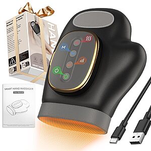 YNSZAS Professional Hand Massager With Heat Compression Therapy