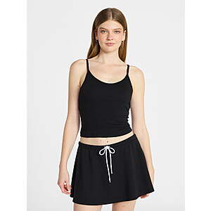 No Boundaries Cozy Sleepwear Cami and Skort Set, 2-Piece, Women’s and Women’s Plus XXS-3X $10.48