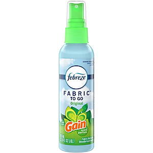 Febreze Odor-Fighting Fabric Refresher To Go Gain Original Scent, 2.8 oz. Spray + $3.50 in WMCB $2