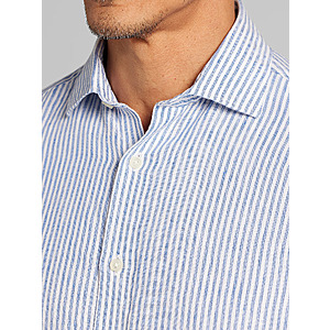 Joseph Abboud Men's Modern Fit 100% Linen Button Up Shirt $20