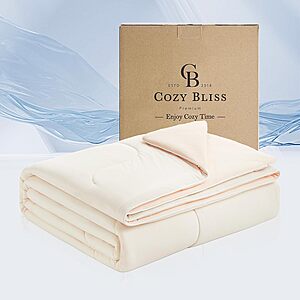 Cozy Bliss Sorona Viscose Natural Fiber Cooling Comforter $49.99
