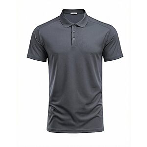 PINSPARK Men's Golf Moisture Wicking Short Sleeve Polo Shirt (various)