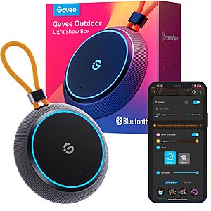 Govee Outdoor Light Show Box, 22 Music Modes, IP65 Waterproof, USB Charged