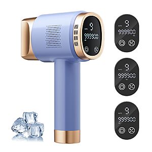 IPL Laser Hair Removal for Women and Men, Sapphire Ice-Cooling Painless, Long-Lasting Result, at Home Hair Removal Device for Legs, Face $35.99