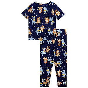 Character Toddler Viscose Unisex 2-Piece Pajama Set, Sizes 12M-5T $6.99