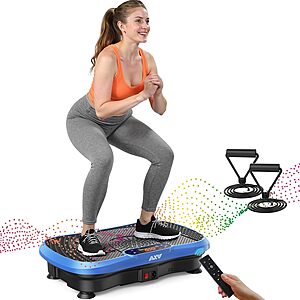 AXV Vibration Plate Fitness Platform Exercise Machine Vibrating Shaking Full Body Shaker Workout Vibrate Stand Shake Board $39.98