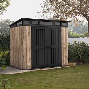 Sam's Club Members Keter 8' x 6' Signature Collection Aspen Resin Outdoor Storage Shed $462.37