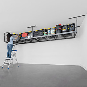 Costco Members: SafeRacks Super Duty 4 ft x 8 ft Overhead Garage Storage Rack and Accessories Kit, 2-pack $269.99