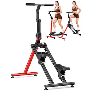 YOLEO Adjustable Resistance Stair Steppers for Exercise at Home, Folding Cardio Stairmaster with 3 Workout Modes & Oversized Pedal $83.99