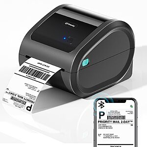 Omezizy Bluetooth Shipping Label Printer with Built-in Label Bin