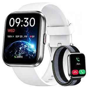 Woneligo Smart Watch for Women, Answer/Make Calls, Alexa Built-in, 1.85" Touch Screen Fitness Tracker