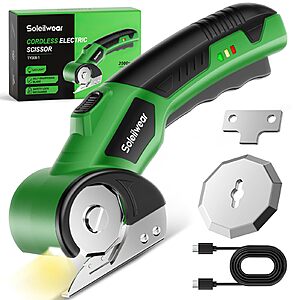 Soleilwear Cardboard Cutter, Cordless Electric Scissors with Safety Lock $16.99