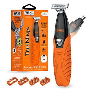 Wahl TrimNinja 2 in 1 Hybrid Electric Shaver & Ear Nose Trimmer for Men $19.92