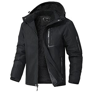 UTWGN Men's Waterproof Insulated Ski Jacket w/ Detachable Hood $20 + Free S&H