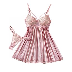 Avidlove Women's Sheer Lace Lingerie Dress w/ Thong (Various)