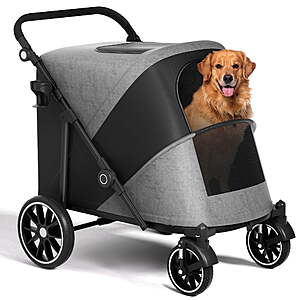 Zoolike Extra Large 4-Wheel Foldable Pet Stroller $118.70 + Free S&H
