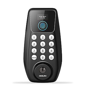 DESLOC Fingerprint Keyless Entry Door Lock: w/ Handle $45, w/ Lever $35, Deadbolt $30 + Free S&H