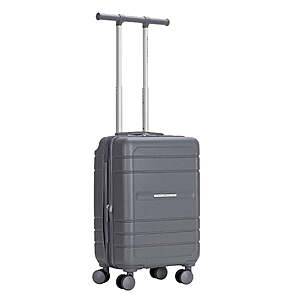 French Connection 22 inch Expandable Rolling Carry-on Luggage, Quiet Shade $35.21