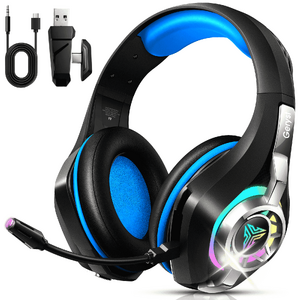 2.4GHz Wireless Gaming Bluetooth Over Ear Headphones with ENC Noise Cancelling Mic,7.1 Stereo Surround Sound, 40mm Drivers, RGB Light, 45H Battery Gaming Headphone $34.17