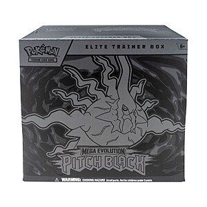 Pokemon Mega Evolution 5 Pitch Black Elite Trainer Box, 9 Booster Packs, Zarude $68.08