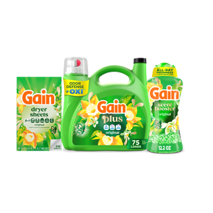 Gain Ultimate Clean Laundry Bundle with Gain Plus Original Liquid, Gain Original Beads, and Gain Original Sheets $25.07