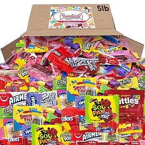 [S&S] Bulk Candy Individually Wrapped, Halloween Candy, 5lb $19.97