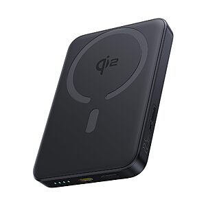 Baseus for MagSafe Portable Charger, Qi2 Certified 15W Wireless Magnetic Power Bank 10000mAh with USB-C Cable 22.5W PD Charging $19.79
