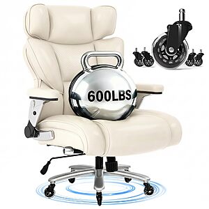 [Prime Day]FLEXISPOT 600lbs Big and Tall Office Chair for Heavy People, Heavy Duty Computer Desk Chair with Dynamic Lumbar Support 2D Armrest Blade Wheels, $199.99