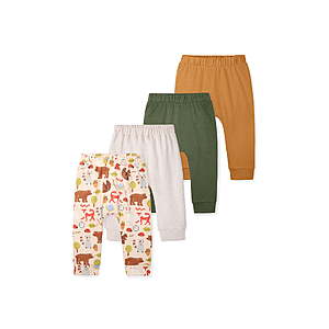 Garanimals Newborn & Baby Boy 100% Cotton Pull-On Jogger Pants, Sizes 0–24M, Single & 4-Pack $3.98