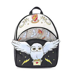Harry Potter Women's Owl Post 10" Mini Backpack (Black) $9.05 