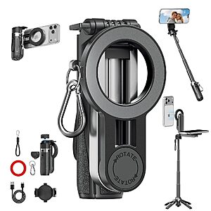 VigorLife 4-in-1 MagSafe-Compatible Selfie Stick w/ Tripod & Bluetooth Remote
