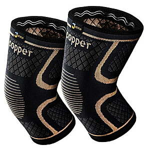 JIUFENTIAN Arthritis Knee Brace Copper knee Support Compression Sleeves for Women Men Knee Pain Relief(L) $9.99