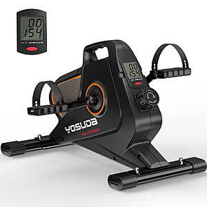 YOSUDA Under Desk Bike Pedal Exerciser - Magnetic Mini Exercise Bike for Arm/Leg Exercise, Desk Pedal Bike for Home/Office Workout $119.49