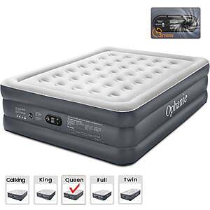 Ophanie Queen Air Mattress, 18-Inch Elevated Inflatable Bed with Built-in Pump $59.98