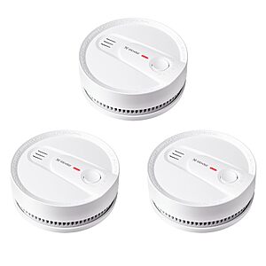 X-Sense Smoke Detector, 10-Year Battery, UL 217 Certified, SD2L0AX, 3-Pack $57.99