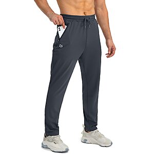 G Gradual Men's Tapered Sweatpants w/ 3 Zipper Pockets (various colors)