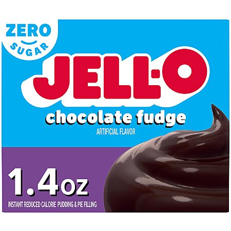Jell-O Sugar Free Chocolate Fudge Pudding Mix | 1.4oz Box | Pack of 6 $3.03