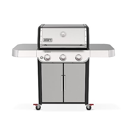 Weber Genesis S-315 Liquid Propane Gas Grill for Outdoor Cooking, Stainless Steel, 3 Burners – Stainless Steel Cooking Grates & PureBlu Burners $899