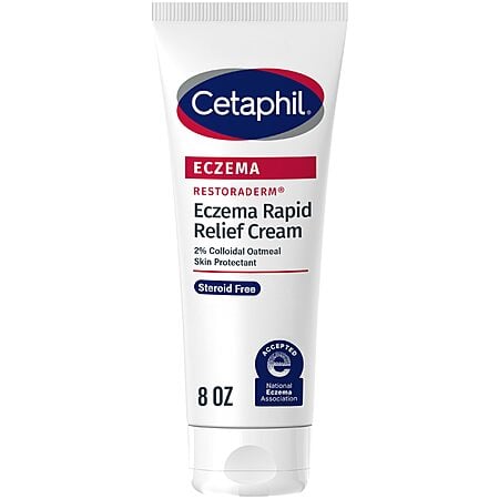 CETAPHIL ECZEMA RESTORADERM FLARE-UP RELIEF CREAM, For Eczema Prone Skin, 8 oz, Barrier Repair, 48 Hour Hydration, 2% Skin Protectant Colloidal Oatmeal, Steroid Free $11.99