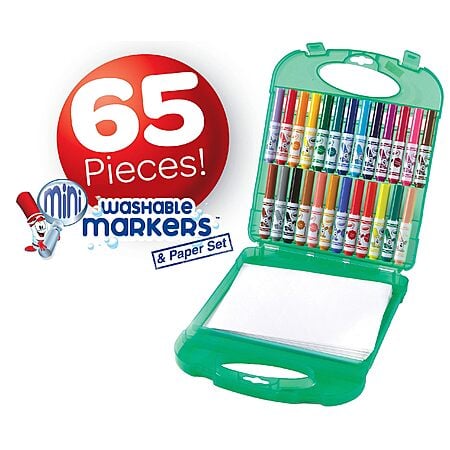 Crayola Pip-Squeaks Washable Marker Set (65ct), Coloring Set, Drawing Art Supplies for Kids, Spring Craft Kit, Travel Activity, Gifts for Kids $10.99