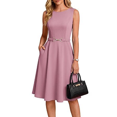 GRACE KARIN Work Business Midi Flowy Sleeveless Dresses for Women $15.99
